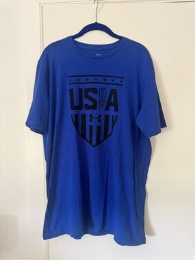 Under Armour Blue Short-Sleeve USA Tee